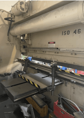 100 Ton, Wysong #MTH100-120, Hydraulic Press Brake, 10' overall, 8" stroke, 7" throat, 1998 - Image 5