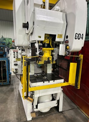 60 Ton, Bliss #C-60, OBI back geared punch press, 6" stroke, 3" adjustment, 10.75" Shut Height, rebuilt - Image 2
