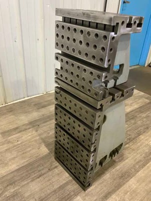 12" x 36" Stackable T-slotted angle plates, 1 set - Image 9