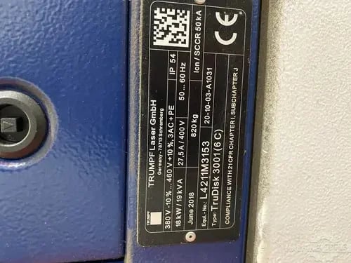 Trumpf #TruLaser-Weld-5000, 3000 watt, 6-Axis, Trudisk 3001 laser system, 2018 - Image 8