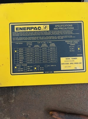 Alkar #UCH-200, hydraulic cutter, Enerpac GPER3420B pump, 700 bar pressure - Image 6