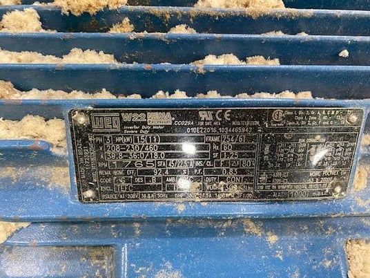Halifax size 18/6PT/PB, chopper blower fan, Weg 15 HP motor, 2017 - Image 3