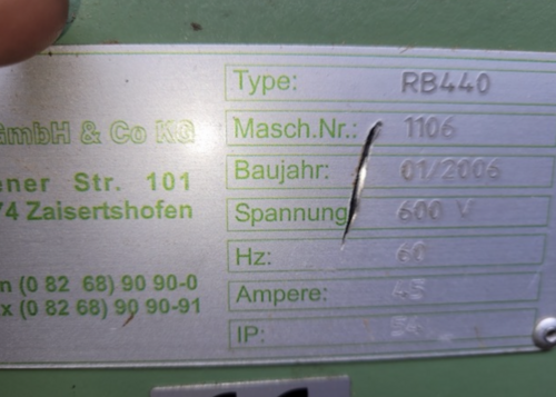 No. RB440 RUF, Briquette Press - Image 5