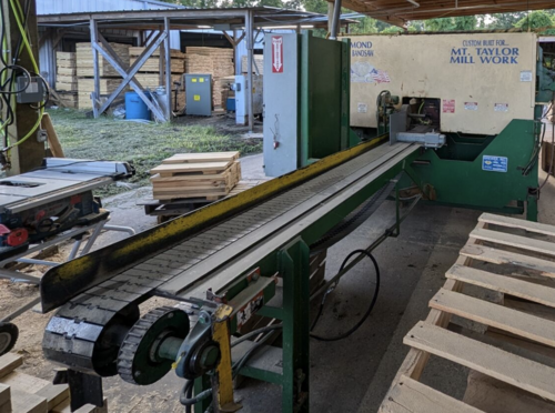 Brewer #Diamond Brewer 2-HD, 2-Head Golden Eagle Resaw, 2" Blade, 480V., 1997 - Image 1