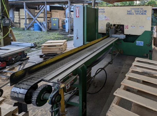 Brewer #Diamond Brewer 2-HD, 2-Head Golden Eagle Resaw, 2" Blade, 480V., 1997 - Image 2