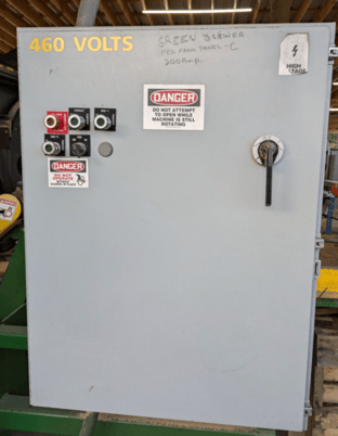 Brewer #Diamond Brewer 2-HD, 2-Head Golden Eagle Resaw, 2" Blade, 480V., 1997 - Image 5