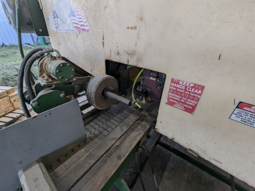 Brewer #Diamond Brewer 2-HD, 2-Head Golden Eagle Resaw, 2" Blade, 480V., 1997 - Image 6