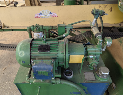 Brewer #Diamond Brewer 2-HD, 2-Head Golden Eagle Resaw, 2" Blade, 480V., 1997 - Image 8