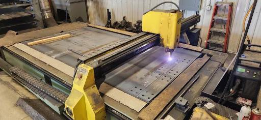 Piranha #C510, Plasma Table, 5' x 10' Table, 3-Jaw Chuck, MicroStep Torch Control, StarFire Operating - Image 4