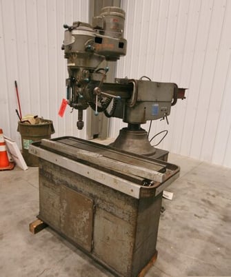 Wells Index #125, radial drill, sliding ram type, #3MT, 1.5 HP 2 speed - Image 3