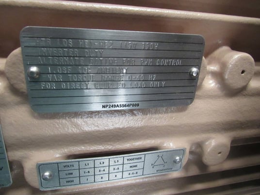 300 HP 1800 RPM General Electric, Frame 5010/5011L, TEFC BB, new, 2300/4160 Volts (2 available) - Image 2