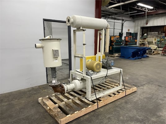Young Industries, vacuum conveyor, 15 HP Baldor motor, 3" flanged inlet, 3.5" outlet - Image 2