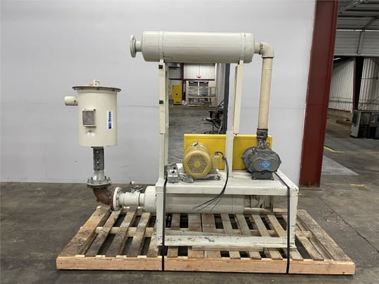 Young Industries, vacuum conveyor, 15 HP Baldor motor, 3" flanged inlet, 3.5" outlet - Image 4