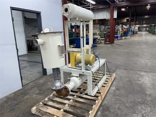 Young Industries, vacuum conveyor, 15 HP Baldor motor, 3" flanged inlet, 3.5" outlet - Image 7