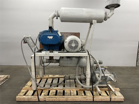 MAC #425, vacuum conveyor, 50 HP motor, 4" inlet/outlet, 230/460 V., 64 cu.ft. surge bin, MAC HD75 2 HP - Image 1