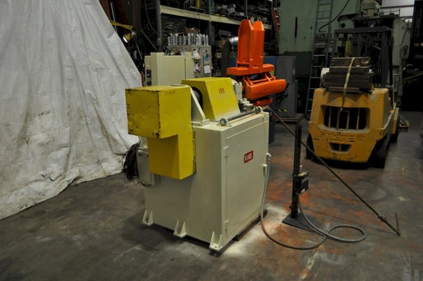 10000 lb. Rowe #10030-DSL, uncoiler, 38" mandrel, 72" outside dimensions, 17"-21" powered expansion, 4-arm - Image 4