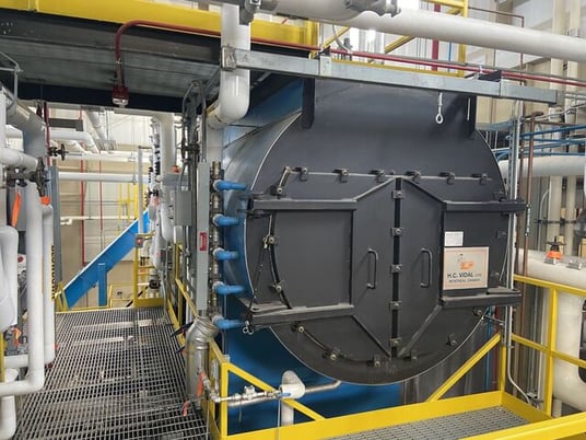 300 HP Wellons, Biomass Wood Steam Boiler System, 450 psi, 10000 lbs/hr., 800 hr.s., 2012 - Image 1