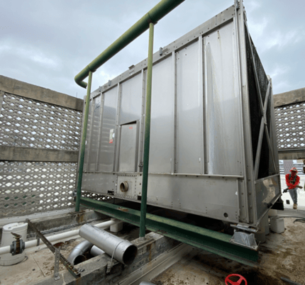 350 Ton, Marley #NC8405PAN1SGF, Cooling Tower, 1050 GPM, 95 Hot/85 Cold water temp., 78 Wet/93.71 Dry bulb - Image 1