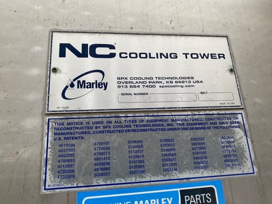 350 Ton, Marley #NC8405PAN1SGF, Cooling Tower, 1050 GPM, 95 Hot/85 Cold water temp., 78 Wet/93.71 Dry bulb - Image 7
