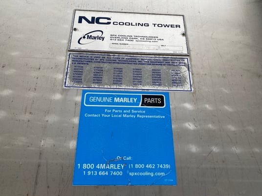 350 Ton, Marley #NC8405PAN1SGF, Cooling Tower, 1050 GPM, 95 Hot/85 Cold water temp., 78 Wet/93.71 Dry bulb - Image 8