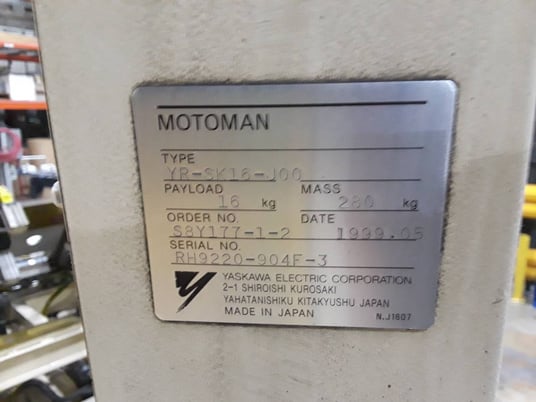 Motoman, YR-SK16-J00, Robotic Arm & Controller, Teach pendant, 1999 - Image 8
