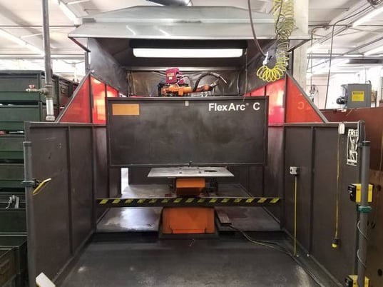 ABB, FlexArc 500C/AC, Welding Cell, IRB 2400L six axis robot, 500 kg positioner, 500 Amp Power Supply, 2001 - Image 7