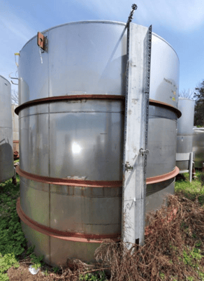 5200 gallon Perry Products Company #5200GAL-VFWX, 304 Stainless Steel Vertical Tank, Flat Bottom & Top, S/N - Image 2