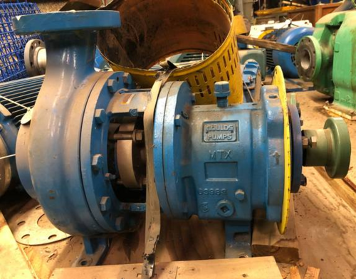 300 GPM @ 85' TDH, Goulds Pumps Inc #3196-MTX, Centrifugal Pump, 3x4-10 size, 4" suction, 3" discharge, 15 HP - Image 1