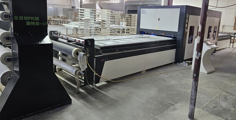 5 x 10 Membrane Press with Multi-roll PVC foil dispenser, 2021 - Image 2