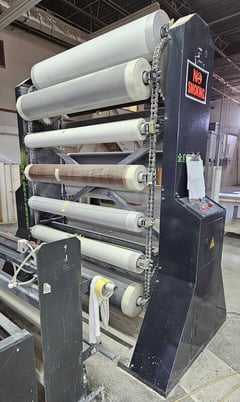 5 x 10 Membrane Press with Multi-roll PVC foil dispenser, 2021 - Image 6