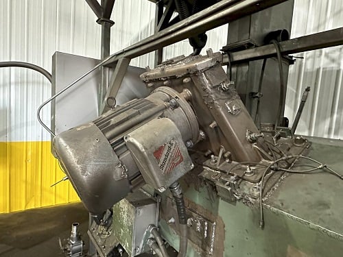 BCP #A4-7620, 3-wheel pass through blast machine, reclaim & dust collector, 60 HP, 1997 - Image 3