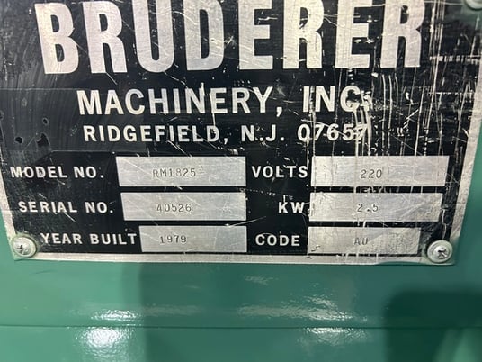 Bruderer #RM1825, leveler - Image 6