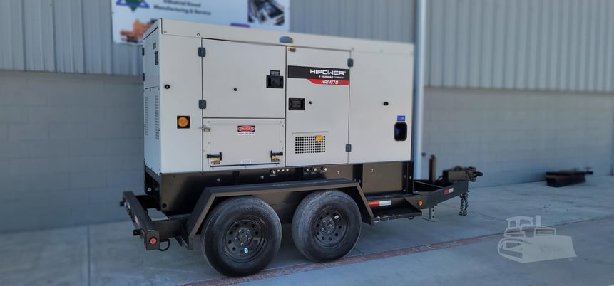 50 KW HiPower, towable generator set, 120/208 Volts, - Image 1