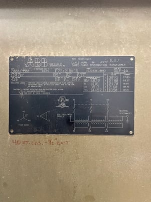 2000/2200 KVA 12470Y Primary, 420 Delta Secondary, 3 phase, Padmount Transformer - Image 3
