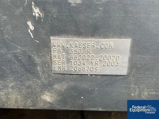 Kaeser Omega #FB350C, Rotary Blower, 100 HP, 460 V., 1775 RPM, 2003 - Image 2