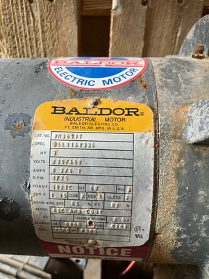3 HP, Falk UltraMite Right-Angle Gearbox and Motor, 100.00 :1 Ratio, Output RPM 18 - Image 4