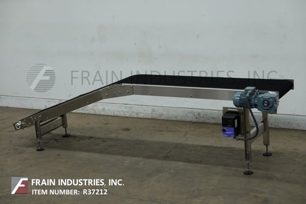18" wide x 5.7' long, Bmi / Benda Mfg, incline, x 36" Discharge Height, 1/2 HP - Image 1