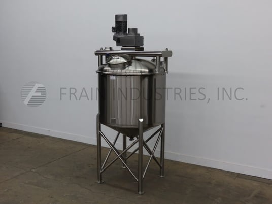 90 Gal. A & B Process Systems #TOPPER, Stainless Steel Tank, 36" diameter X 30" D x 20" Straight Side, 7-1/2 - Image 5