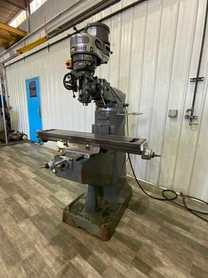 Millport #2, Vertical Mill, 9" x 42" Table, 5440 RPM, 18-3/4" Throat, 2 HP - Image 1