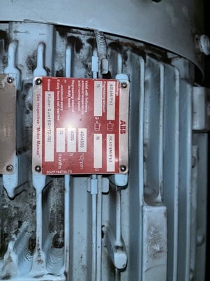 HP 2842 RPM ABB ZR160VSD M3BC280SMC 4 B5 102 kw 400 Volts 1080-4209-11 - Image 3