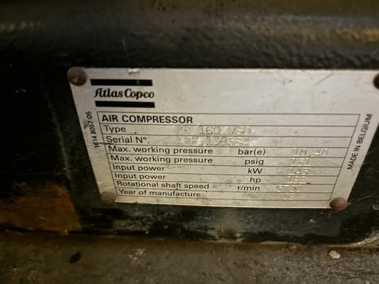 HP 2842 RPM ABB ZR160VSD M3BC280SMC 4 B5 102 kw 400 Volts 1080-4209-11 - Image 4
