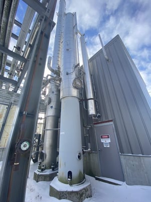 36" x 40' Solzer, Sulzer Steel Column, 100 PSI @ 600&deg;F, (22 available) Trays - Image 1