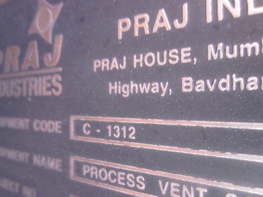 40" x 39' Praj Industries #SRXC, Stainless Steel Column, 9 PSI @ 113&deg;F, (30 available) Trays - Image 6