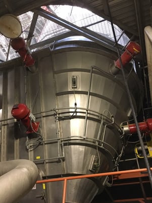 V-Bottom Spray Dryer, 7000 lb./hr., 3 Nozzle Bottom Dryer - Image 1
