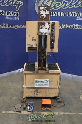 6 Ton, Haeger #H.P.6-B, insertion press, 18" throat, 8.5" ram adj., 8.5" adj stroke, electric foot control - Image 2