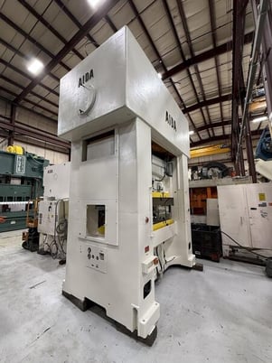 300 ton, Aida #PMX-L2-300, Straight Side Mechanical Stamping Press, 7.8" stroke, 31.4" Shut Height, 1990 - Image 4