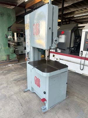 24" x 12" Grob #NS-24, Vertical Band Saw, 28" x 24" Table, 1/16" - 1" Blade width, 50-2030 FPM, 1 HP, 220 V - Image 3
