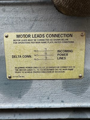 600 HP 892 RPM Siemens, Frame 5812S, TEFCBB, 6-Leads Y-D, 460 Volts AC. - Image 3