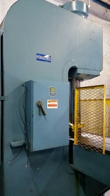 Hannifin C-Frame Press, 96" x 21" Bed, 18" Stroke, 15" Throat, 15 HP, 1725 RPM, 440 V. - Image 3