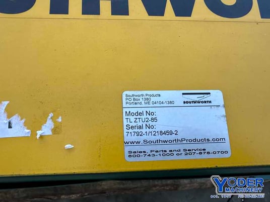 Southworth #TLZTU2-85, 2000 lb., 110 V., electric foot pedal container tilter, 1 phase, 1 HP, 2013 - Image 4